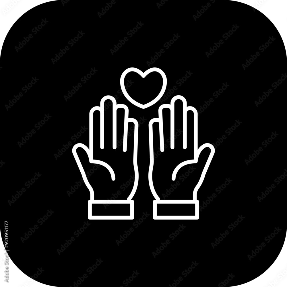 Fototapeta premium Prayer Vector Icon Design