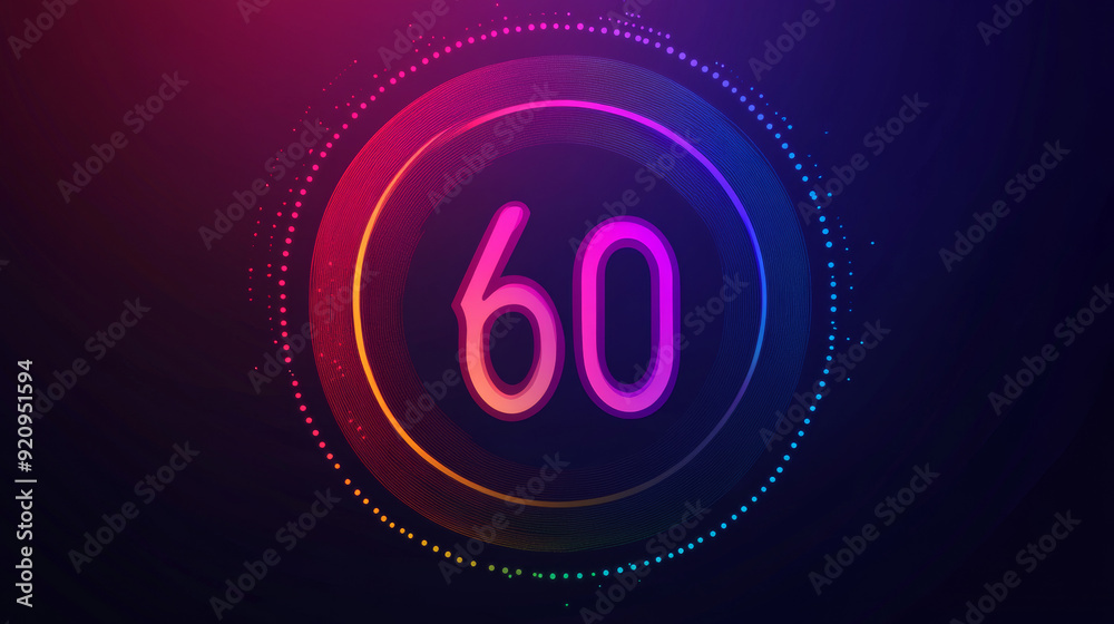 Colorful neon gradient circle banner. Up to 60% discount. Sale offer price sign. Special offer symbol. Save 60%. Discount tag with blurred message. Grainy noise texture with color gradation. Colorful neon gradient circle banner. Up to 60% discount. Sale offer price sign. Special offer symbol. Save 60%. Discount tag with blurred message. Grainy noise texture with color gradation.