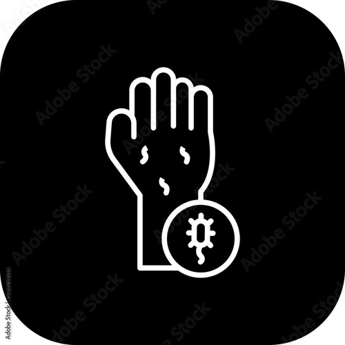 Hand Allergy Vector Icon Design