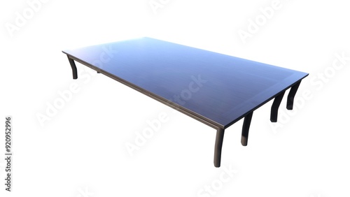 Illustration of a table made of wood for home interiors and to beautify the room on a white background