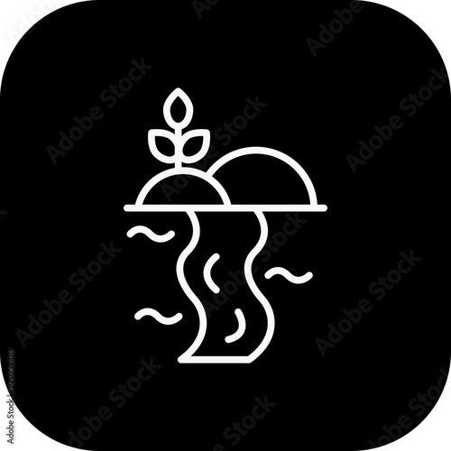 River Vector Icon Design