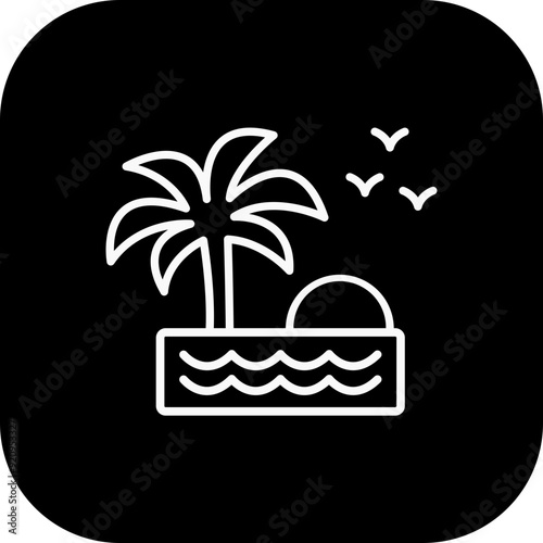 Oasis Vector Icon Design