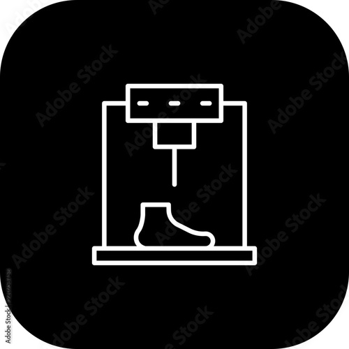 Manufacturing Shoes Icon Design