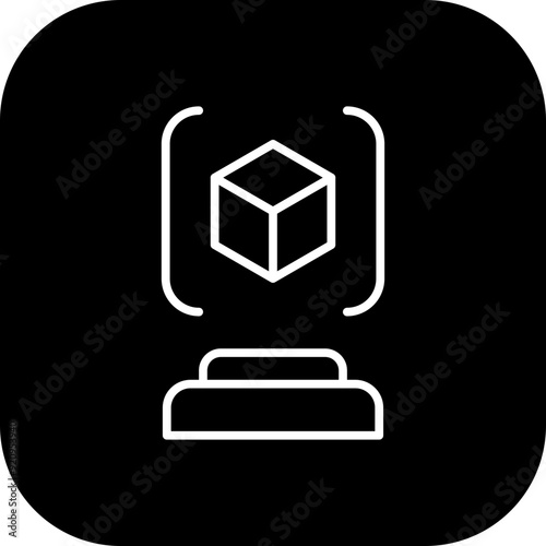 3d Scanner Icon Design