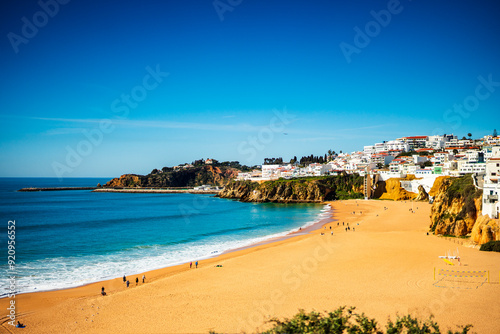 Pescadores beach in the downtown of Albufeira, Algarve, Portugal