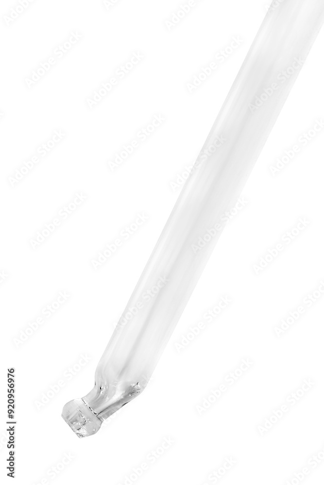 Glass pipette isolated Glass pipette isolated