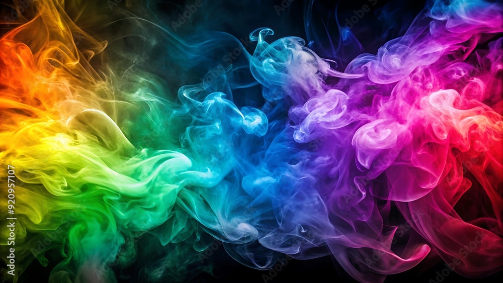 Abstract clouds Colorful smoke background Abstract clouds Colorful smoke background
