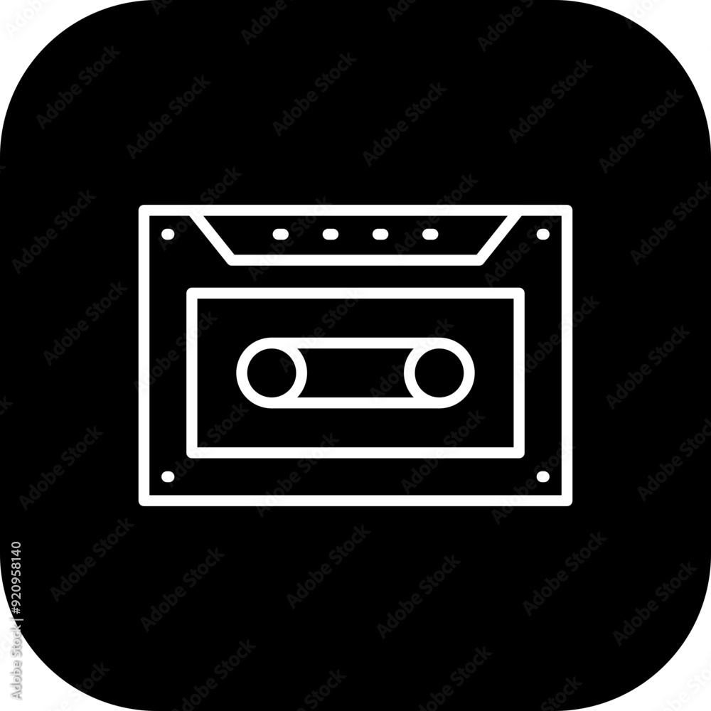 Obraz premium Cassette Icon Design