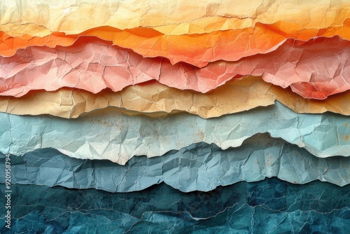 Wallpaper Mural Earth Tones Abstract Landscapes: Handmade Rag Papers Collection in Serene Pastel Hues Torontodigital.ca