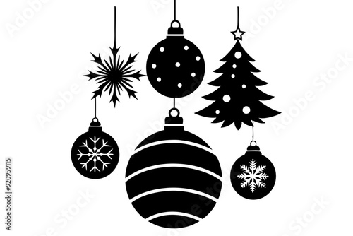  decoration with baubles for Christmas