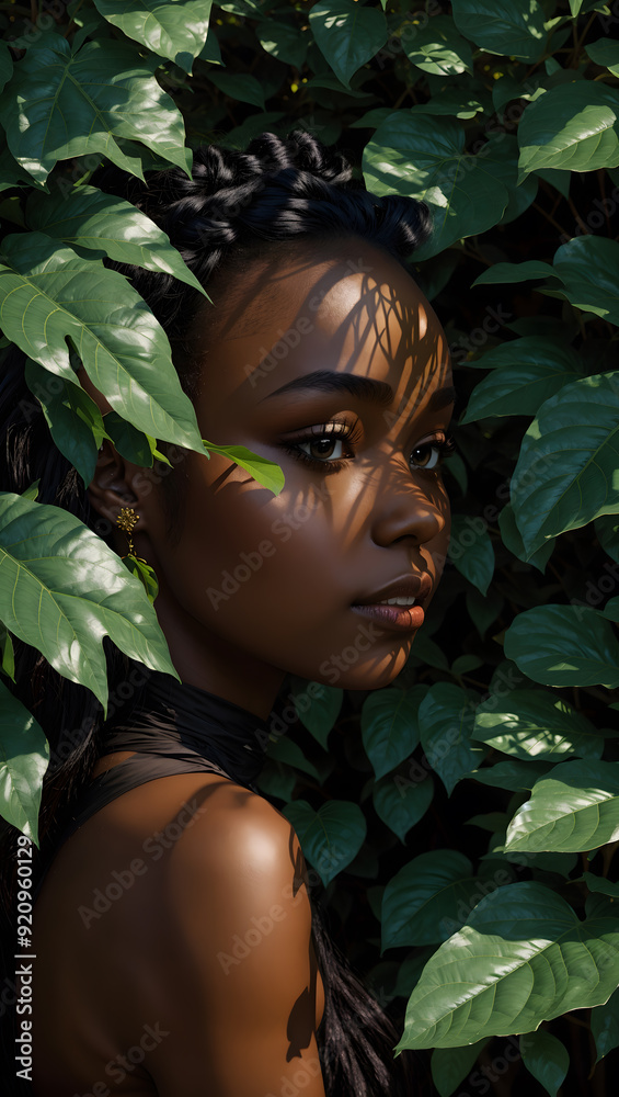 portrait of a woman in the forest portrait of a woman in the forest