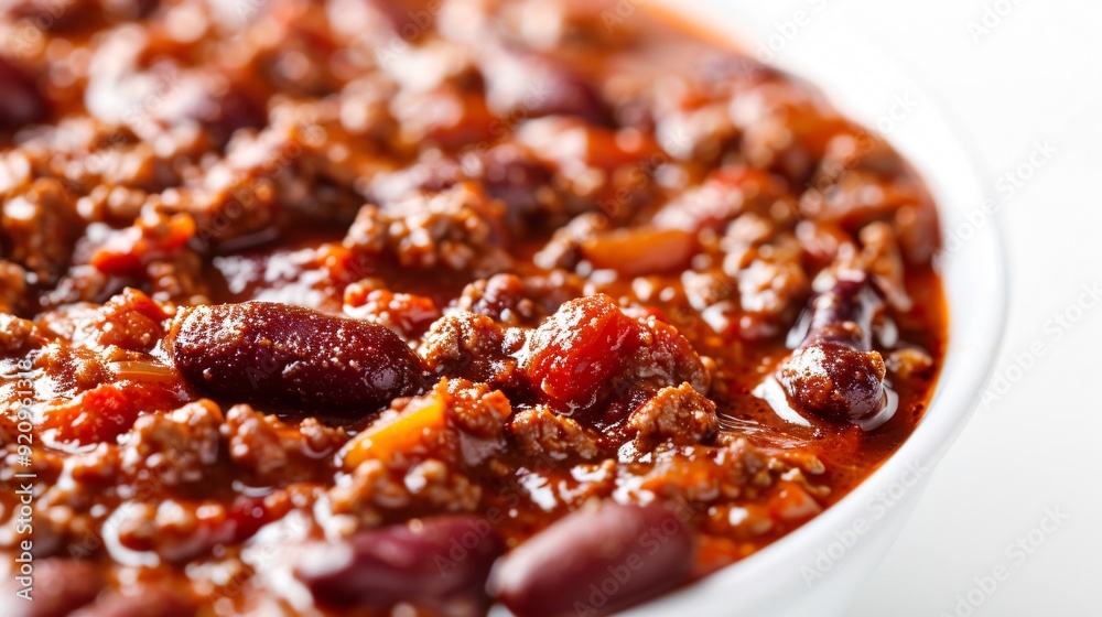 a delicious-looking bowl of chili a delicious-looking bowl of chili
