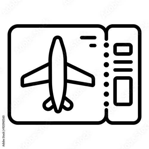 boarding pass icon