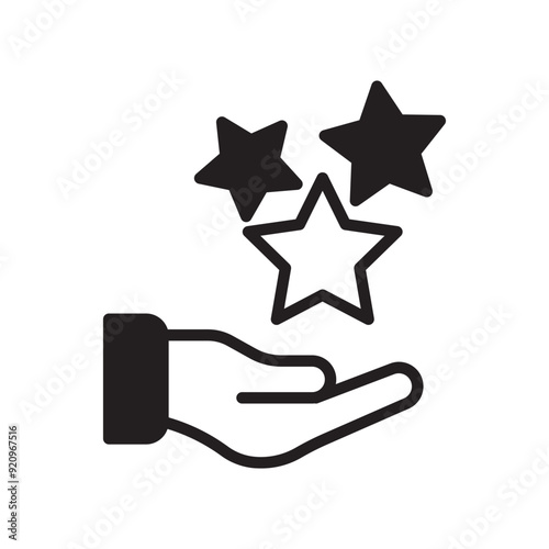 Holding Star Solid Black
