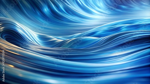 Abstract Blue Waves: A Serene and Dynamic Composition  Generative AI