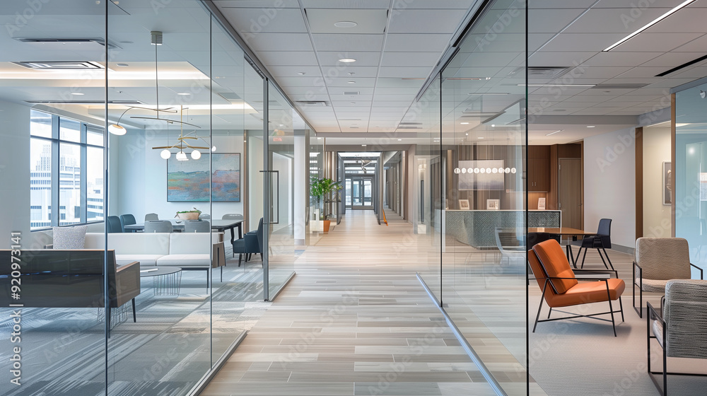 an open concept office interior design layout with collaborative zones, comfortable lounge areas, and flexible meeting spaces. glass partitions an open concept office interior design layout with collaborative zones, comfortable lounge areas, and flexible meeting spaces. glass partitions