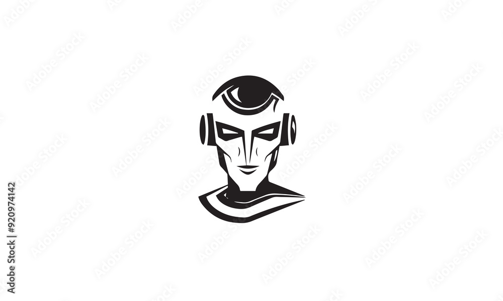 Robot vector logo design Robot vector logo design