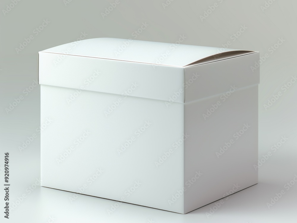 Blank White Product Packaging Box Cube Mockup for Commercial and Branding Presentation Blank White Product Packaging Box Cube Mockup for Commercial and Branding Presentation