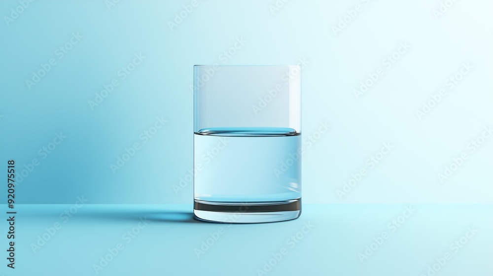 Glass half full or half empty, cool graphic Glass half full or half empty, cool graphic