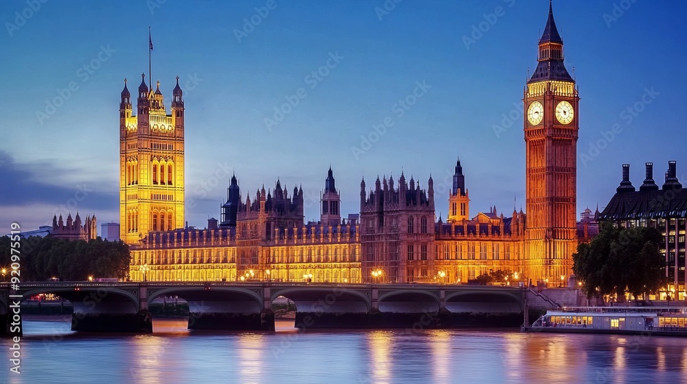 Illuminated Westminster at Dusk Illuminated Westminster at Dusk