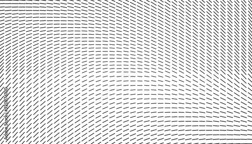 Dynamic Flow Lines effect. Motion pattern with stripes make wave effect for background. Vector Format Illustration 