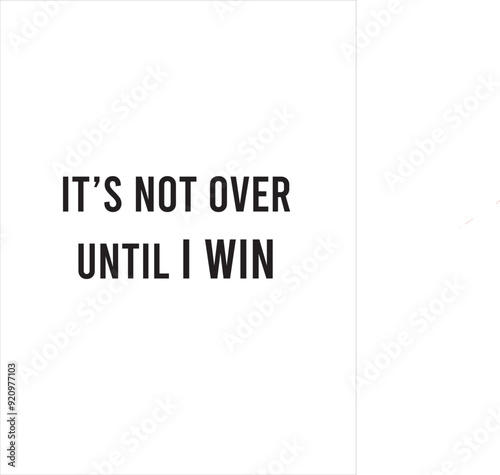 A vector image wallpaper with motivational line one winning
