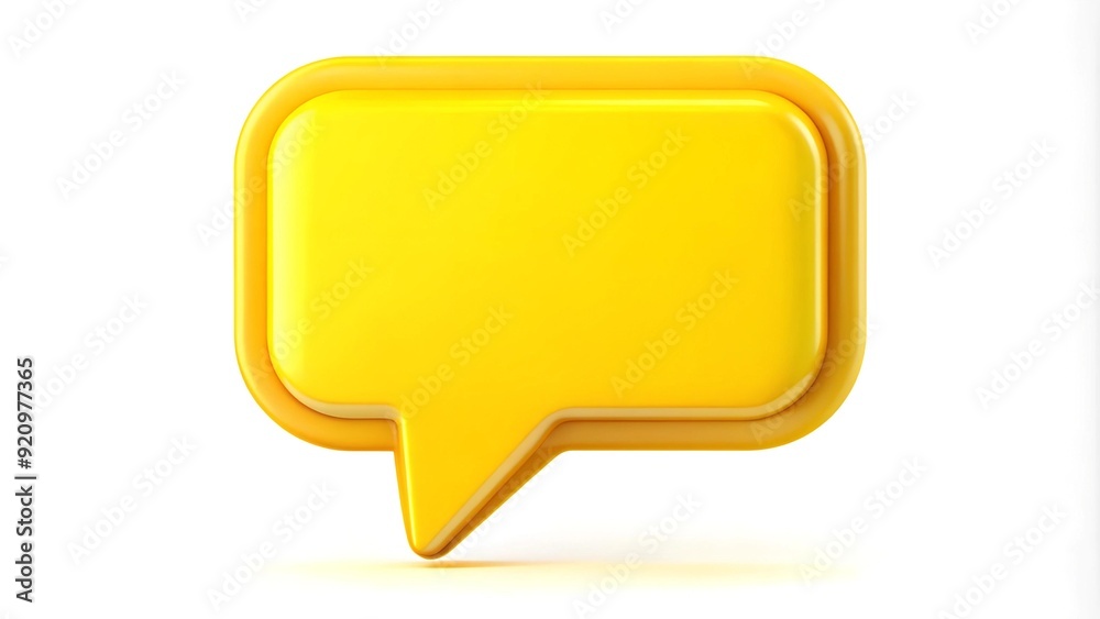 Eye-Catching 3D Speech Bubble Icon Design for New Updates AI Generated Eye-Catching 3D Speech Bubble Icon Design for New Updates AI Generated