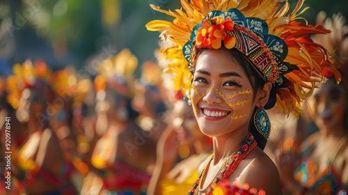 Authentic cultural celebration featuring traditional folk dances colorful decorations, and a festive atmosphere filled with music and joy