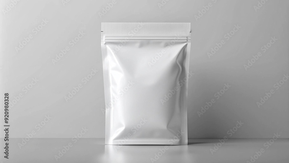 Sleek and Simple: A Blank White Sachet Packaging for Your Brand AI generated Sleek and Simple: A Blank White Sachet Packaging for Your Brand AI generated