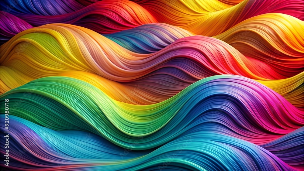 A Mesmerizing Display of Color and Movement: Abstract Waves in a Symphony of Hues Generative AI A Mesmerizing Display of Color and Movement: Abstract Waves in a Symphony of Hues Generative AI