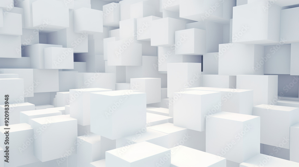 Large number of white cubes arranged in a seemingly random pattern. Cubes Background, Wallpaper. Large number of white cubes arranged in a seemingly random pattern. Cubes Background, Wallpaper.