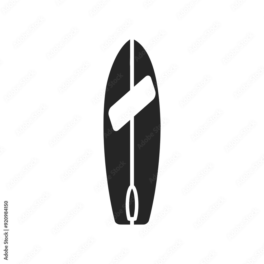 Surfboard for extreme swimming icon isolated on white background Surfboard for extreme swimming icon isolated on white background