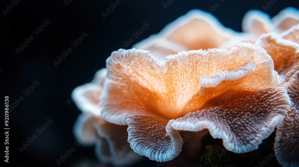 Detailed close-up photograph of a vibrant and richly textured coral in its natural habitat, showcasing the incredible biodiversity and delicate beauty of marine life. Detailed close-up photograph of a vibrant and richly textured coral in its natural habitat, showcasing the incredible biodiversity and delicate beauty of marine life.