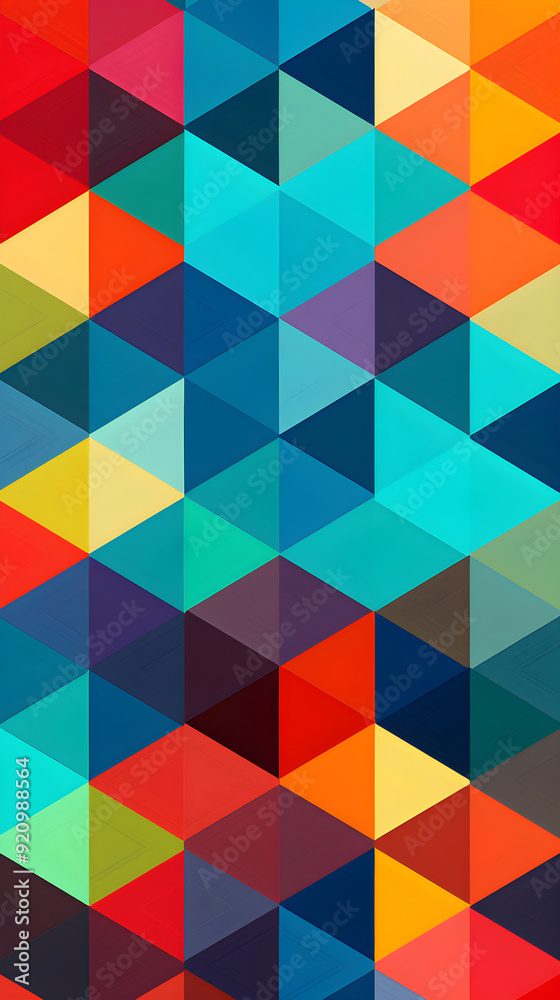 **** Revolving Geometric Shapes: The Masterful Tessellation of Colors & Symmetry **** Revolving Geometric Shapes: The Masterful Tessellation of Colors & Symmetry