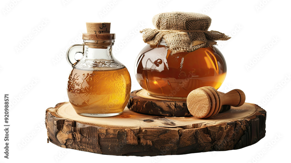 Glass Bottles of Herbal Infused Honey Mead Glass Bottles of Herbal Infused Honey Mead