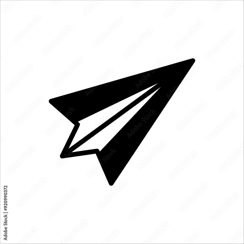 Paper plane for sending messages icon. Vector sign for mobile app and web sites isolated on a white background. Paper plane for sending messages icon. Vector sign for mobile app and web sites isolated on a white background.