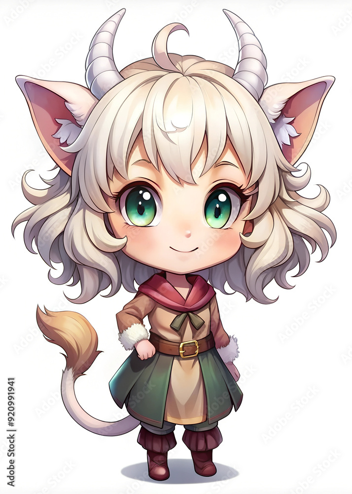 A very cute child character for a Dungeons and Dragons game in anime style, designed as a tiefling-tabaxi hybrid A very cute child character for a Dungeons and Dragons game in anime style, designed as a tiefling-tabaxi hybrid