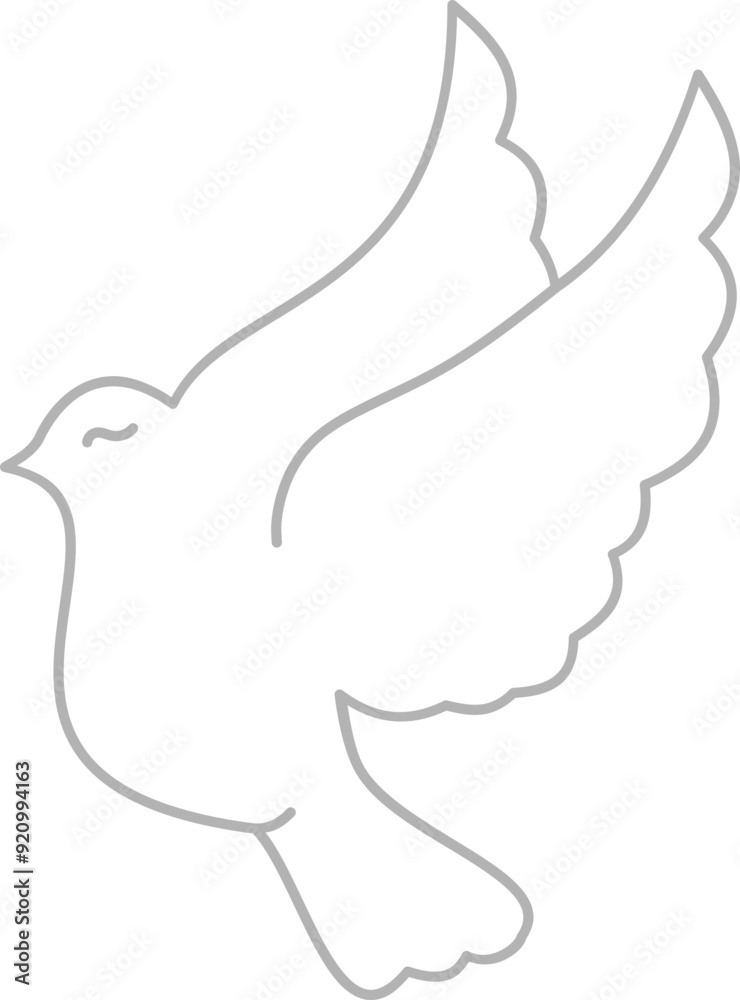 Naklejka premium Dove Vector Illustration