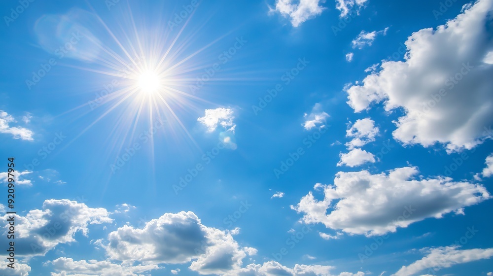 Bright Sunny Sky with Clouds Bright Sunny Sky with Clouds