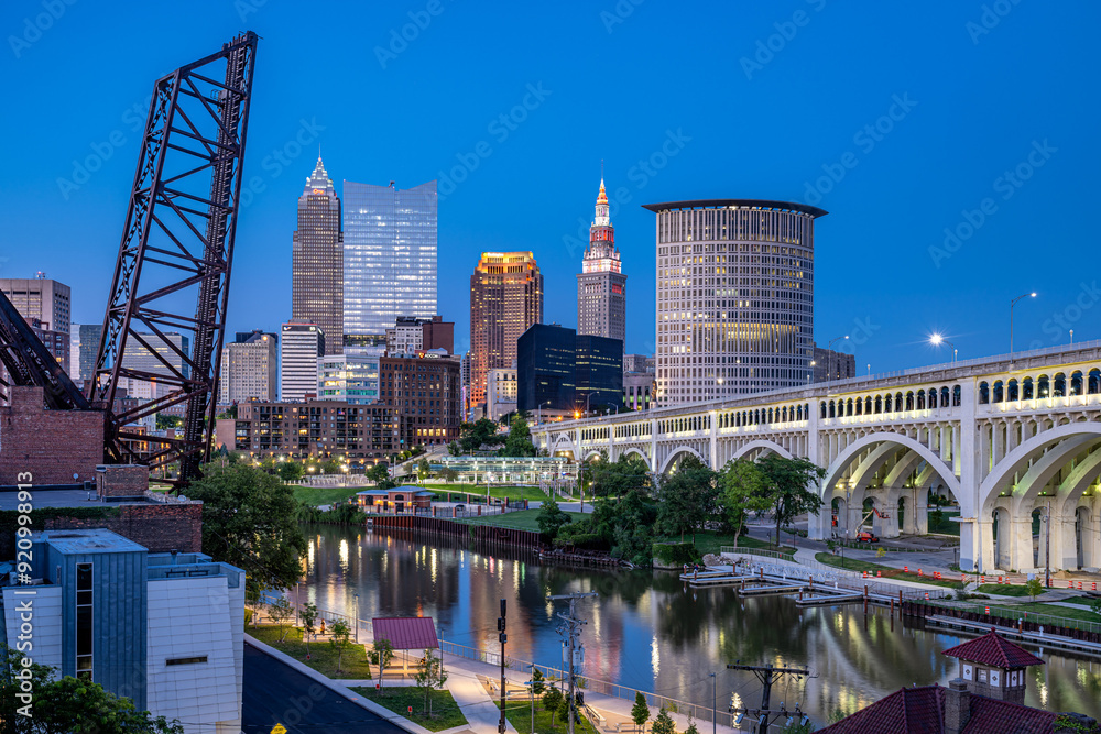 Naklejka premium cleveland, ohio
