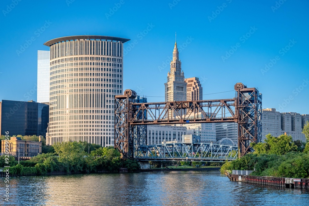 Obraz premium downtown Cleveland, Ohio