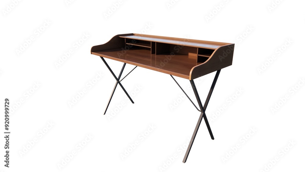 Illustration of a table made of wood for home interiors and to beautify the room on a white background Illustration of a table made of wood for home interiors and to beautify the room on a white background
