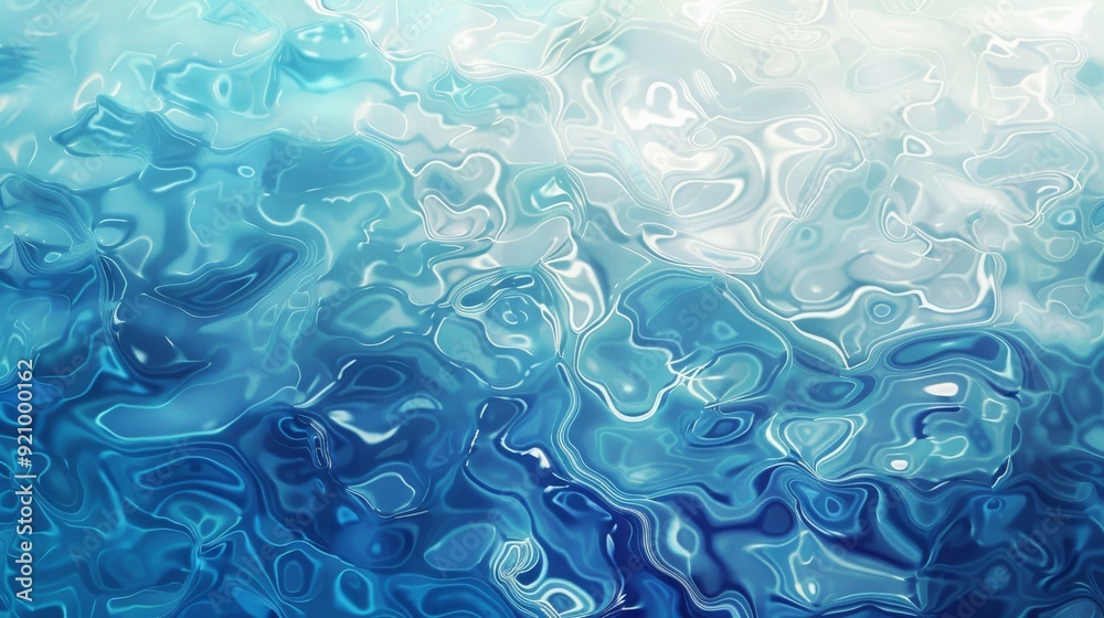 Abstract swirling blue and white liquid effect background. Abstract swirling blue and white liquid effect background.