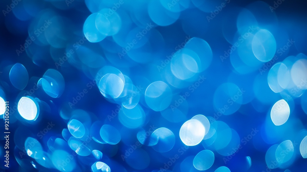 Blue Bokeh Background