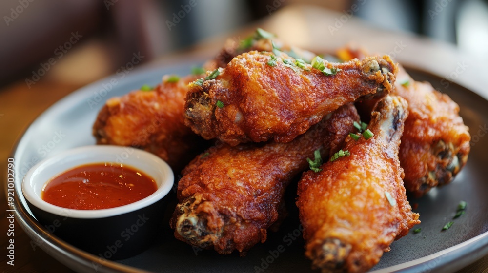 Crispy Fried Chicken Wings with Sauce Crispy Fried Chicken Wings with Sauce