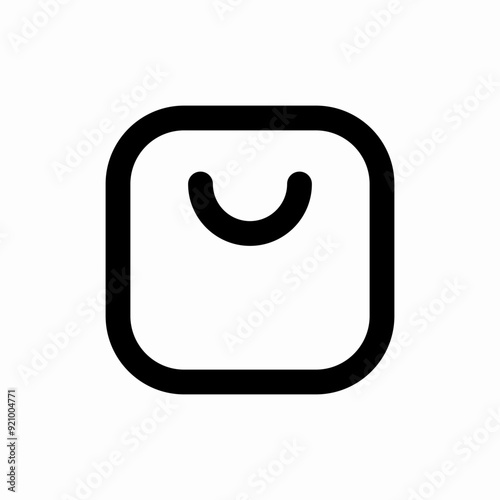 shopping bag package purchase store icon