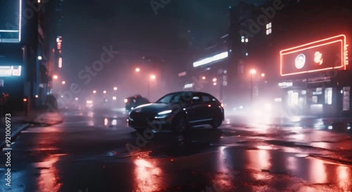 traffic at night