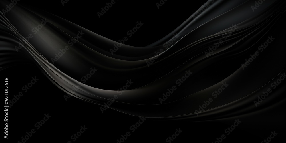 Abstract Black Fabric Waves Abstract Black Fabric Waves