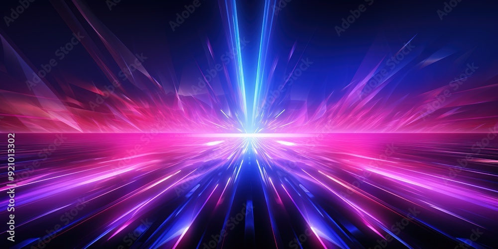 Abstract digital art with pink, blue and purple light streaks. Abstract digital art with pink, blue and purple light streaks.