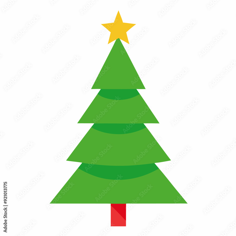 Detailed Christmas tree vector with ornaments, star, and gifts, perfect for festive designs. Detailed Christmas tree vector with ornaments, star, and gifts, perfect for festive designs.